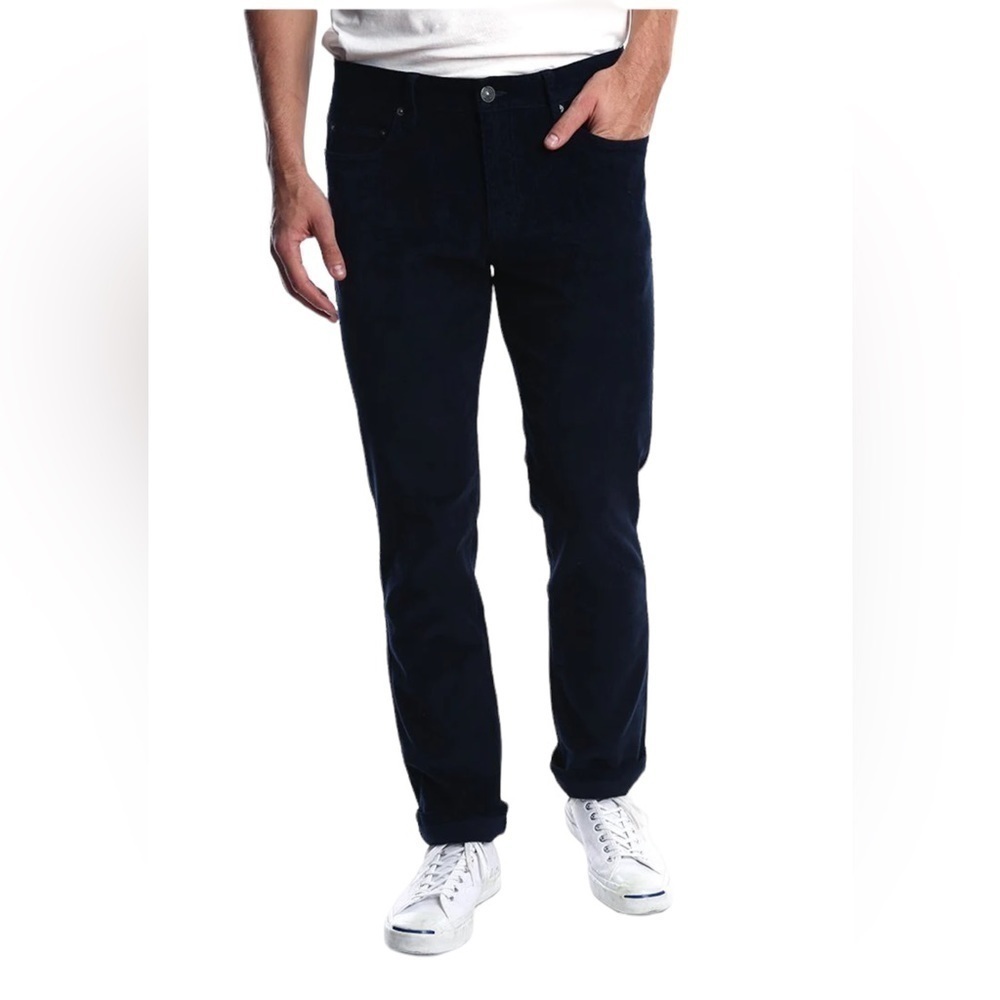 Jachs New York Men’s Navy Straight Fit Stretch Corduroy Pant Size 38x30